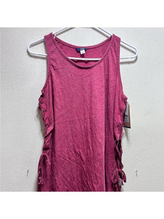MV Sport Tops - Raspberry Tank Top with Side Ties